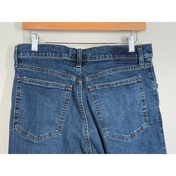 Abercrombie & Fitch 90s Straight Leg Ultra High Rise Jeans Sz 10 R 30 Blue Denim - Picture 7 of 12